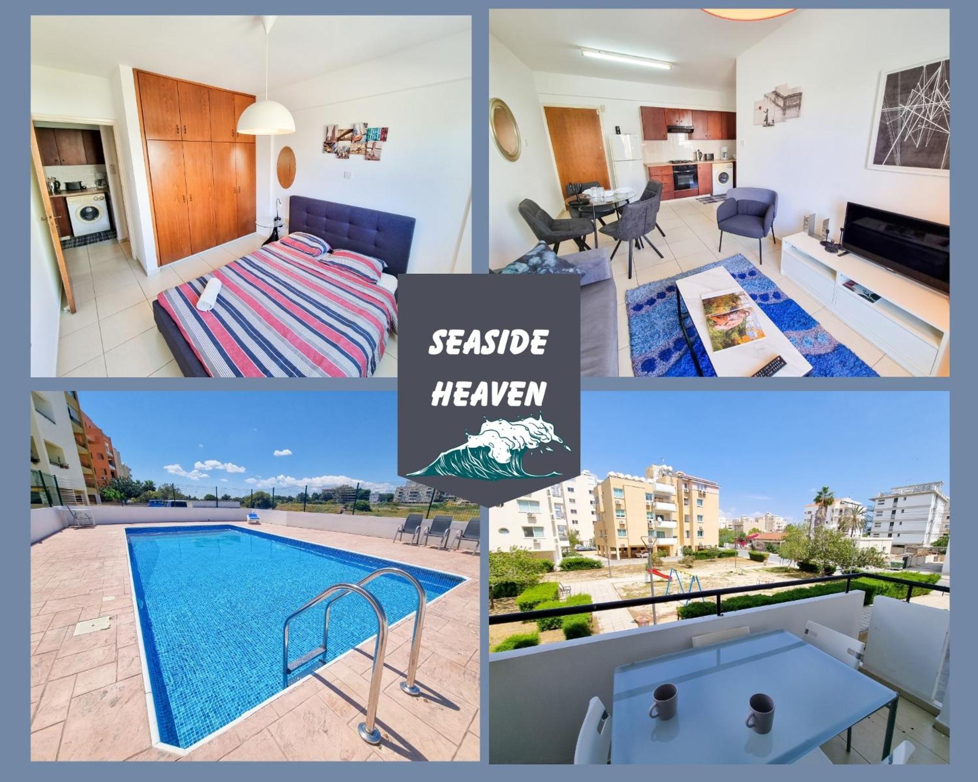 Seaside Heaven Apartment With Pool Ларнака Экстерьер фото